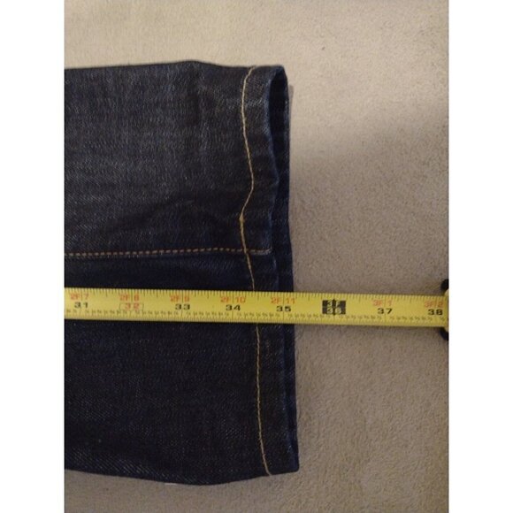 Jacob Davis Evan Slim Straight Leg Blue Denim Jeans True Size Is 42x35 Cotton - Picture 4 of 13